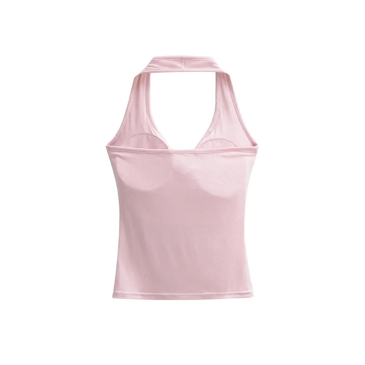 Pink tank top on a white background