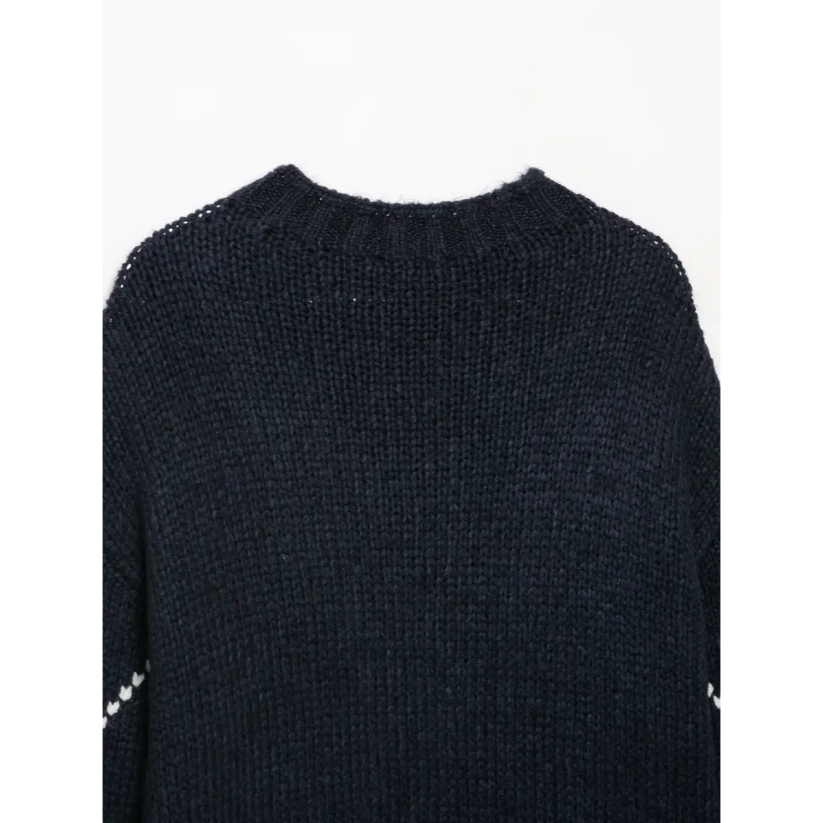 Close-up of back neckline