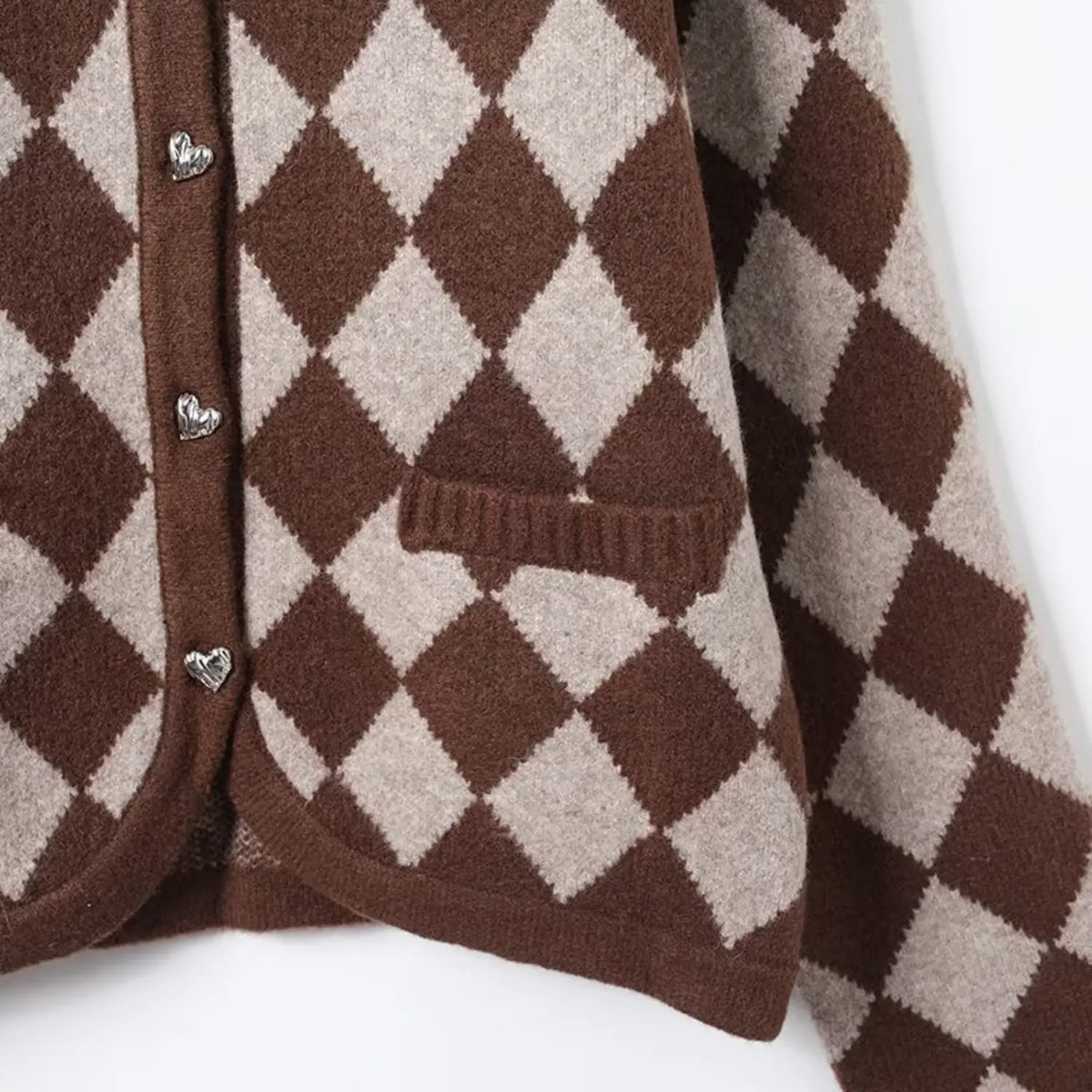 Close-up of pocket and button detail