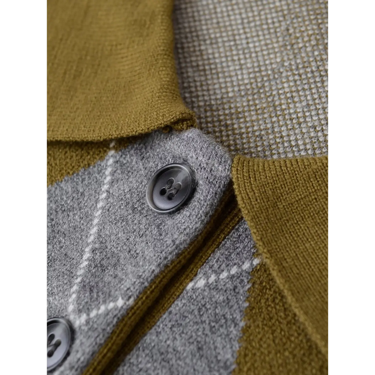 Close-up of button detail