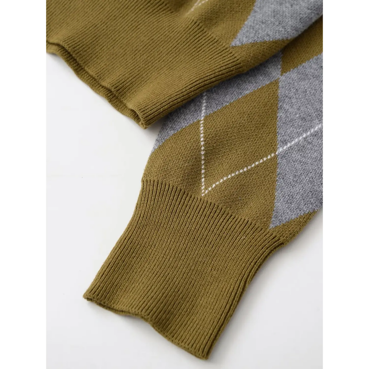 Close-up of ribbed cuff
