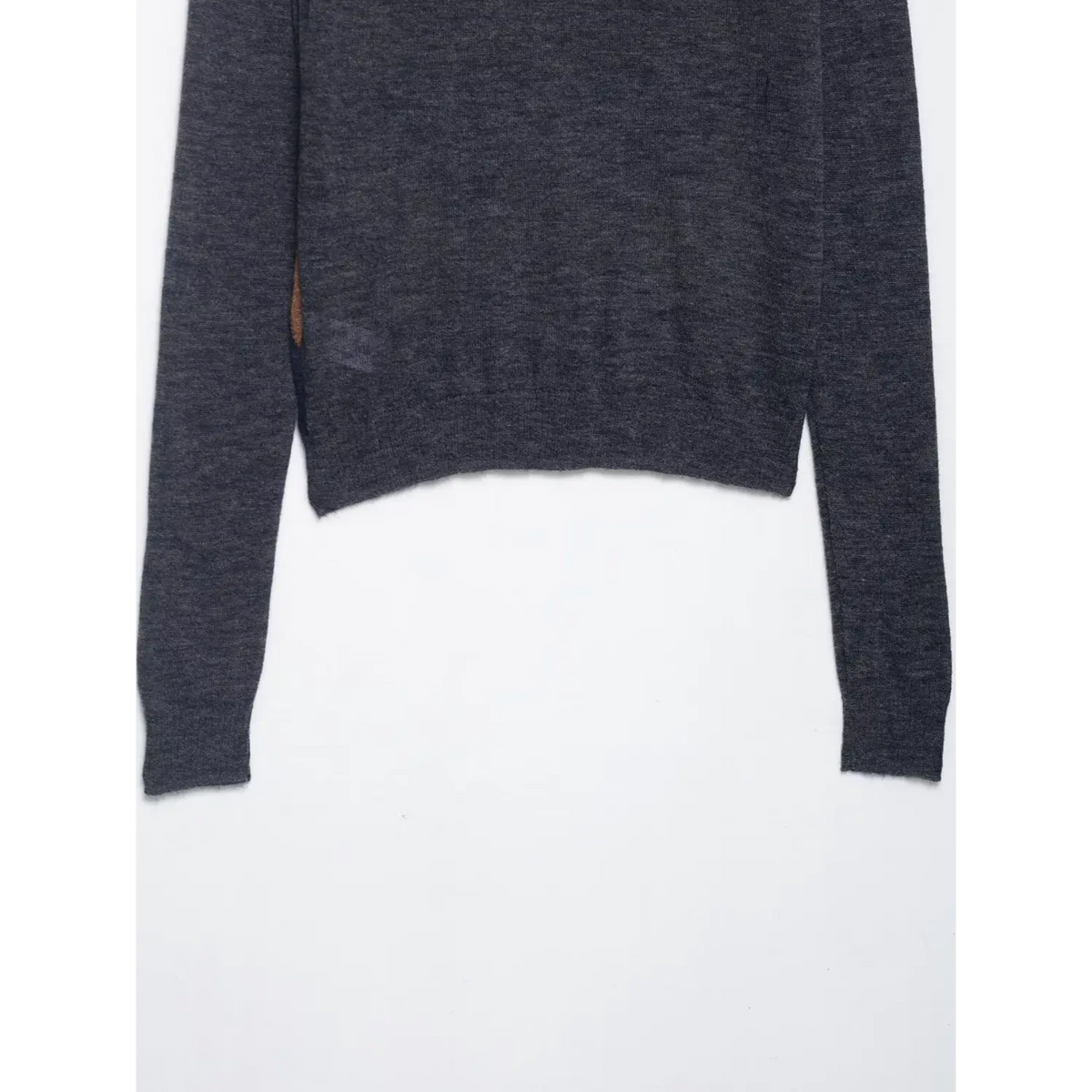 Full view of back hem and sleeves