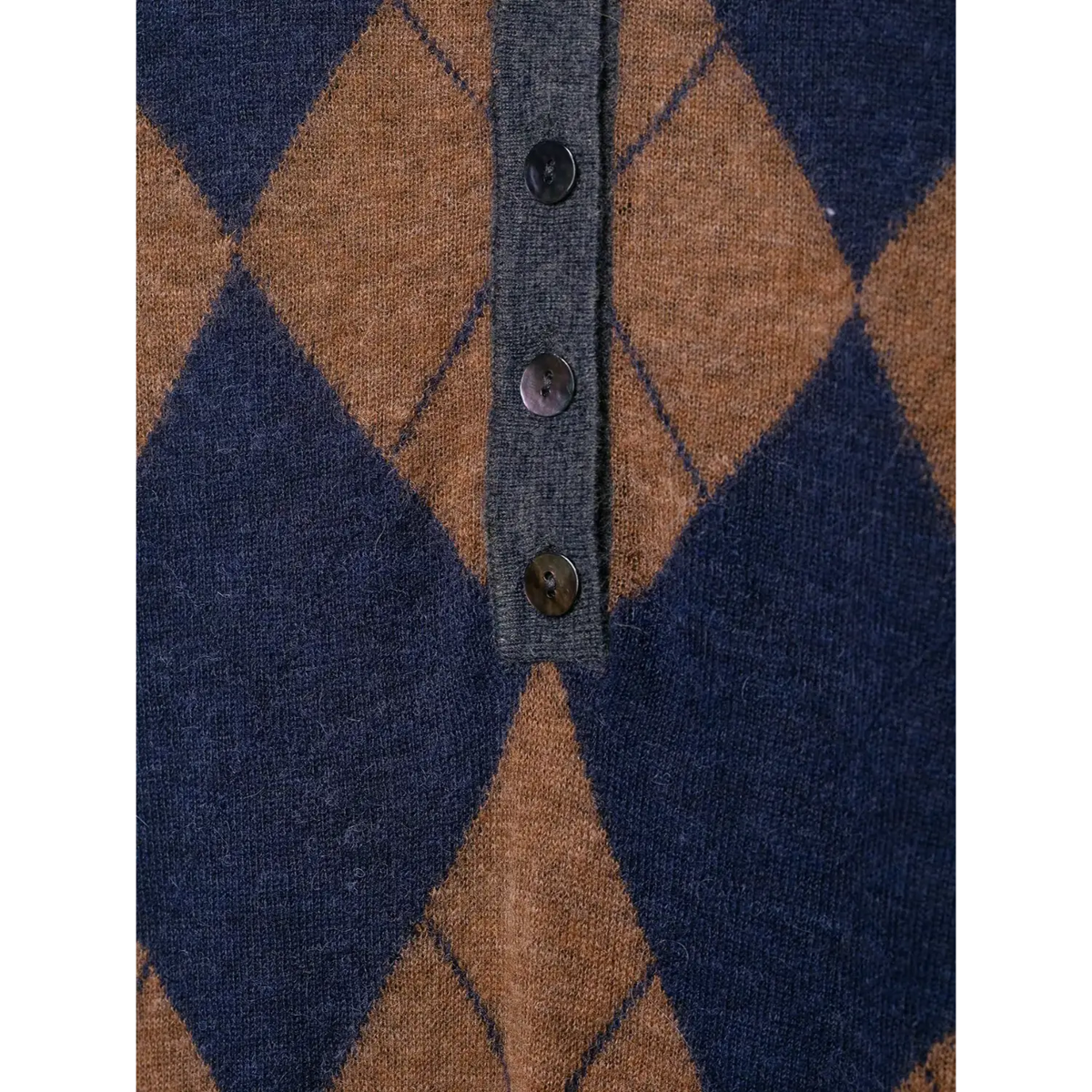Close-up of button placket detail