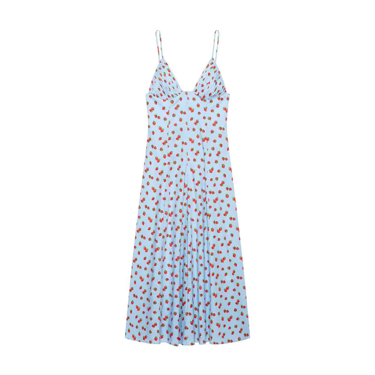  Invisible center back zipper construction detail on long slip dress