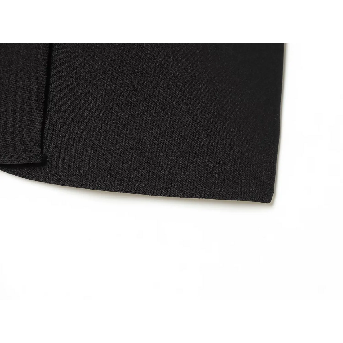 Close-up of straight hem stitching