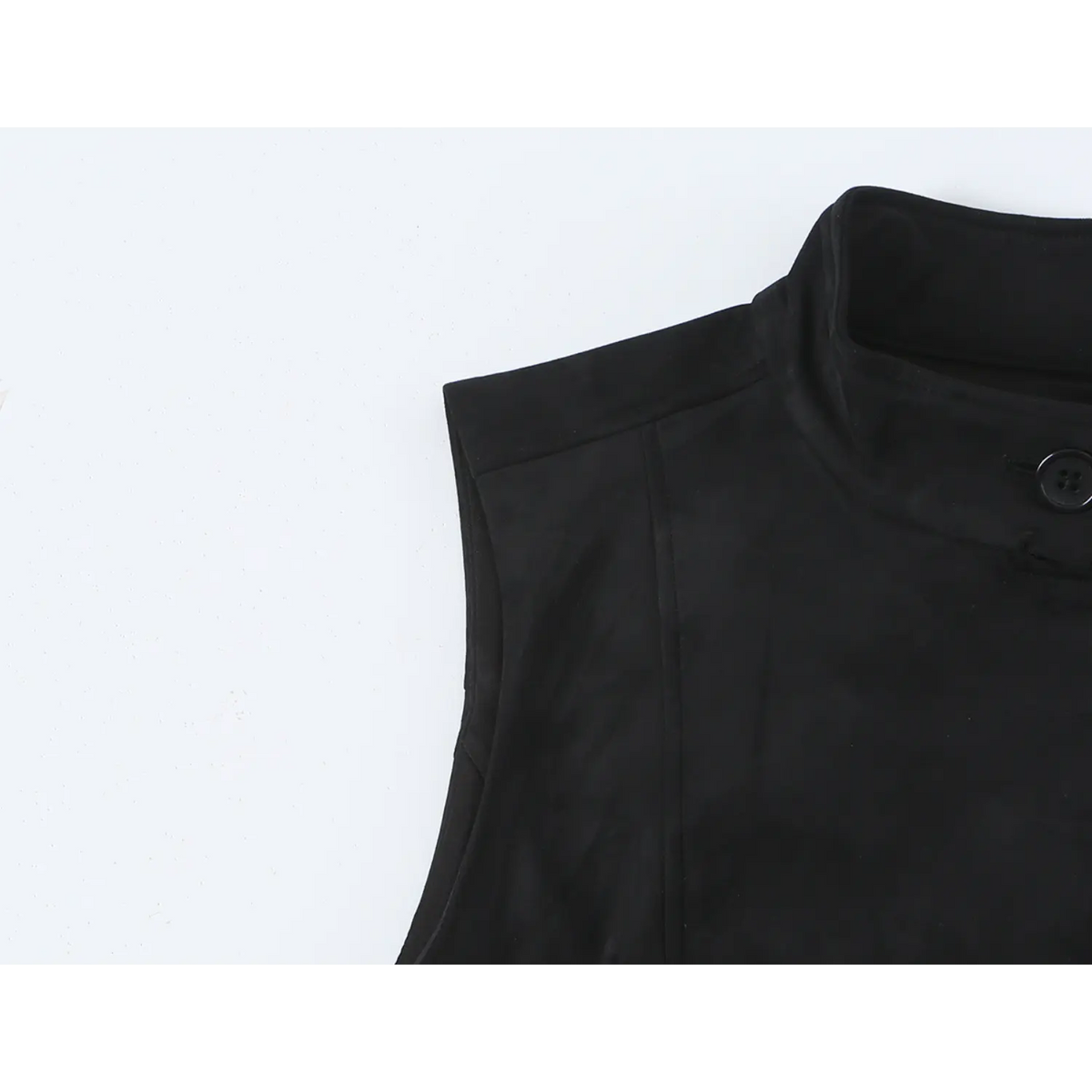 Close-up of shoulder seam and armhole