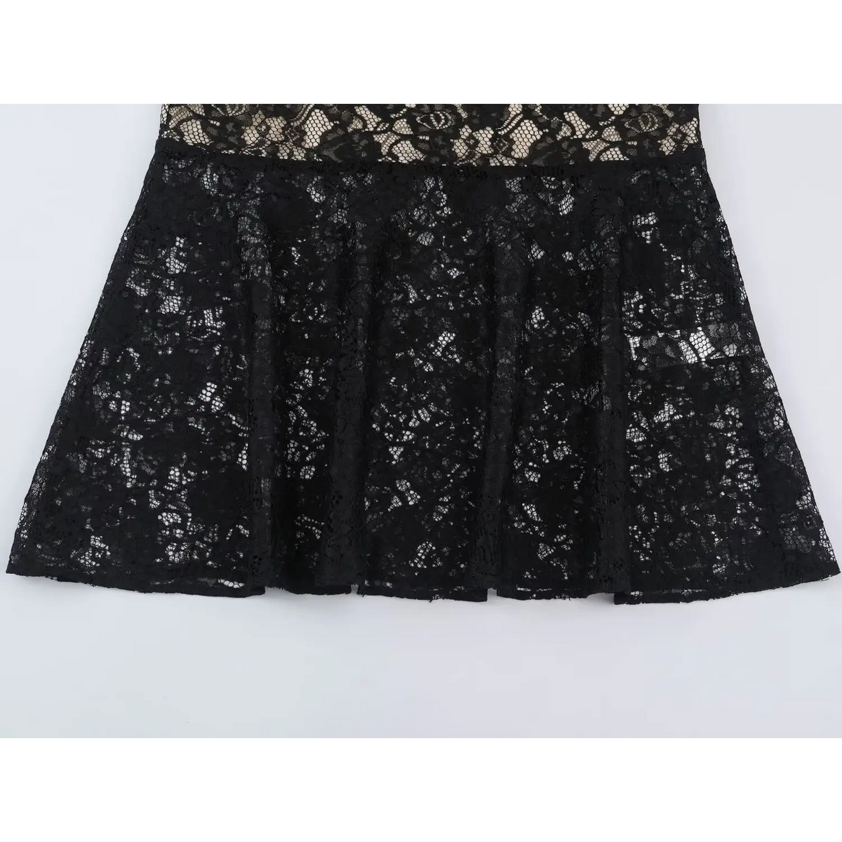 Close-up of mermaid ruffle midi skirt