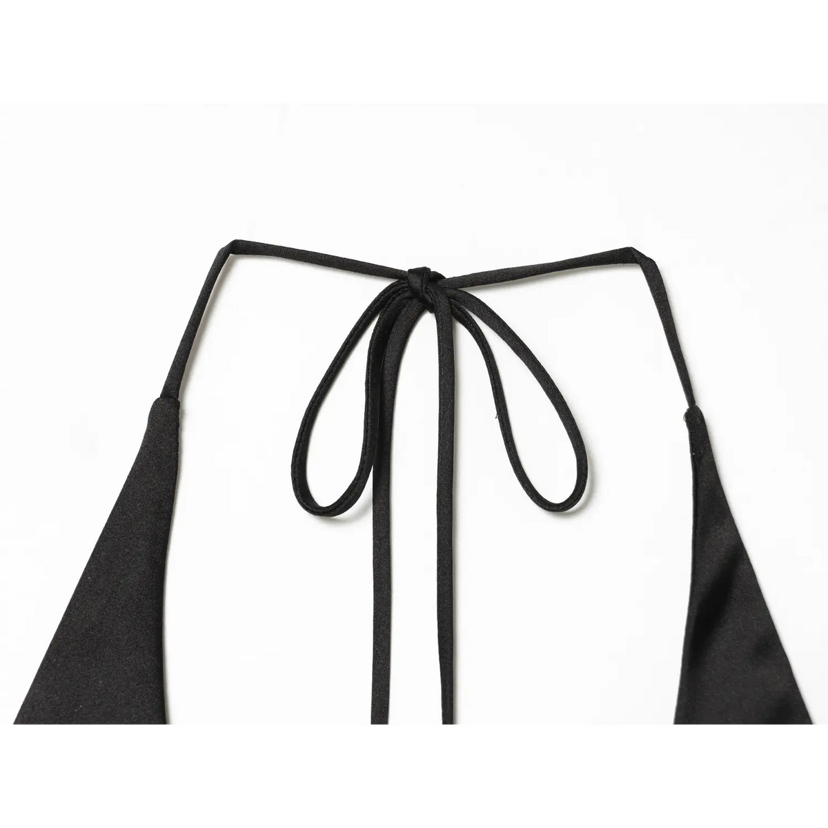 Close-up of back neck tie knot