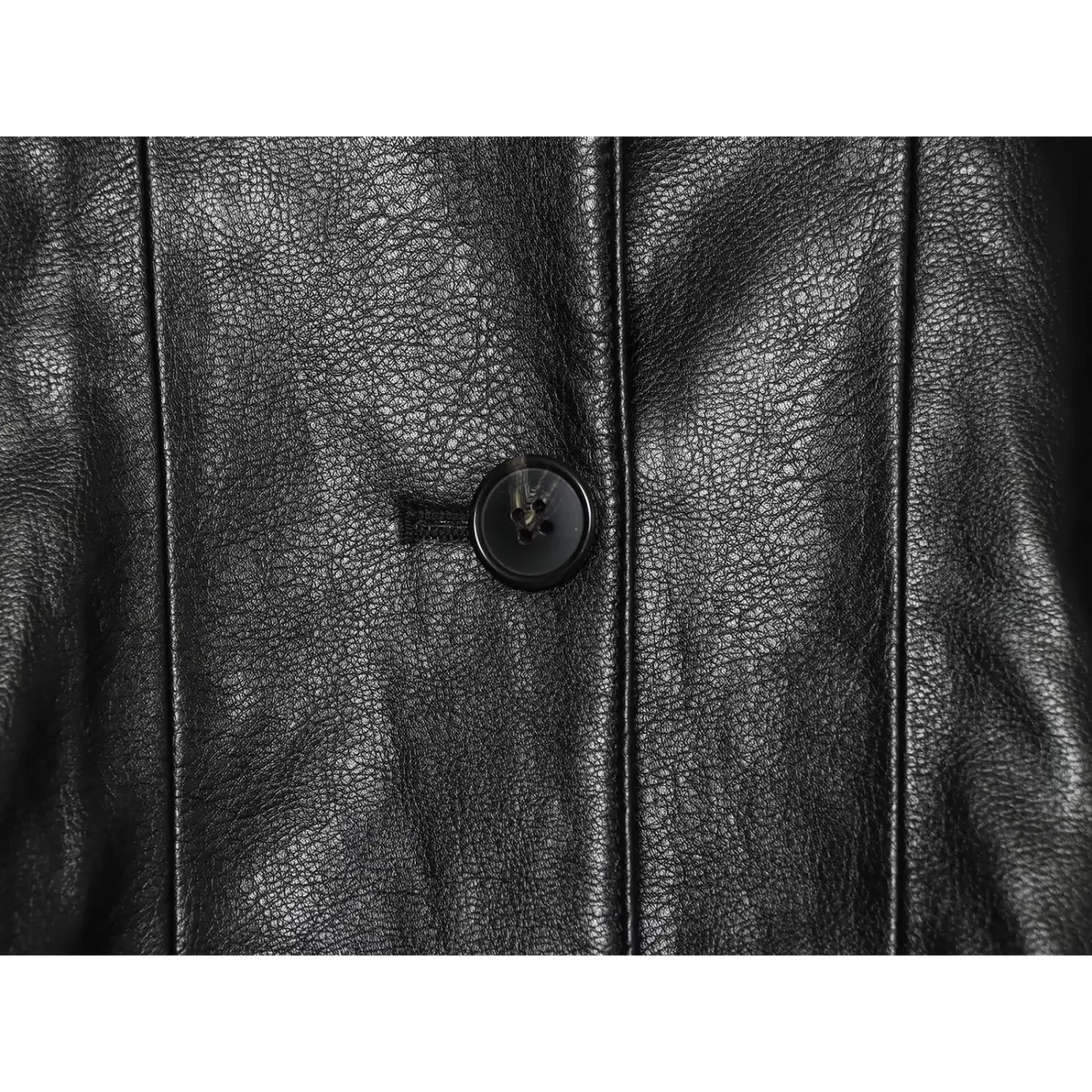 Close-up of front placket button