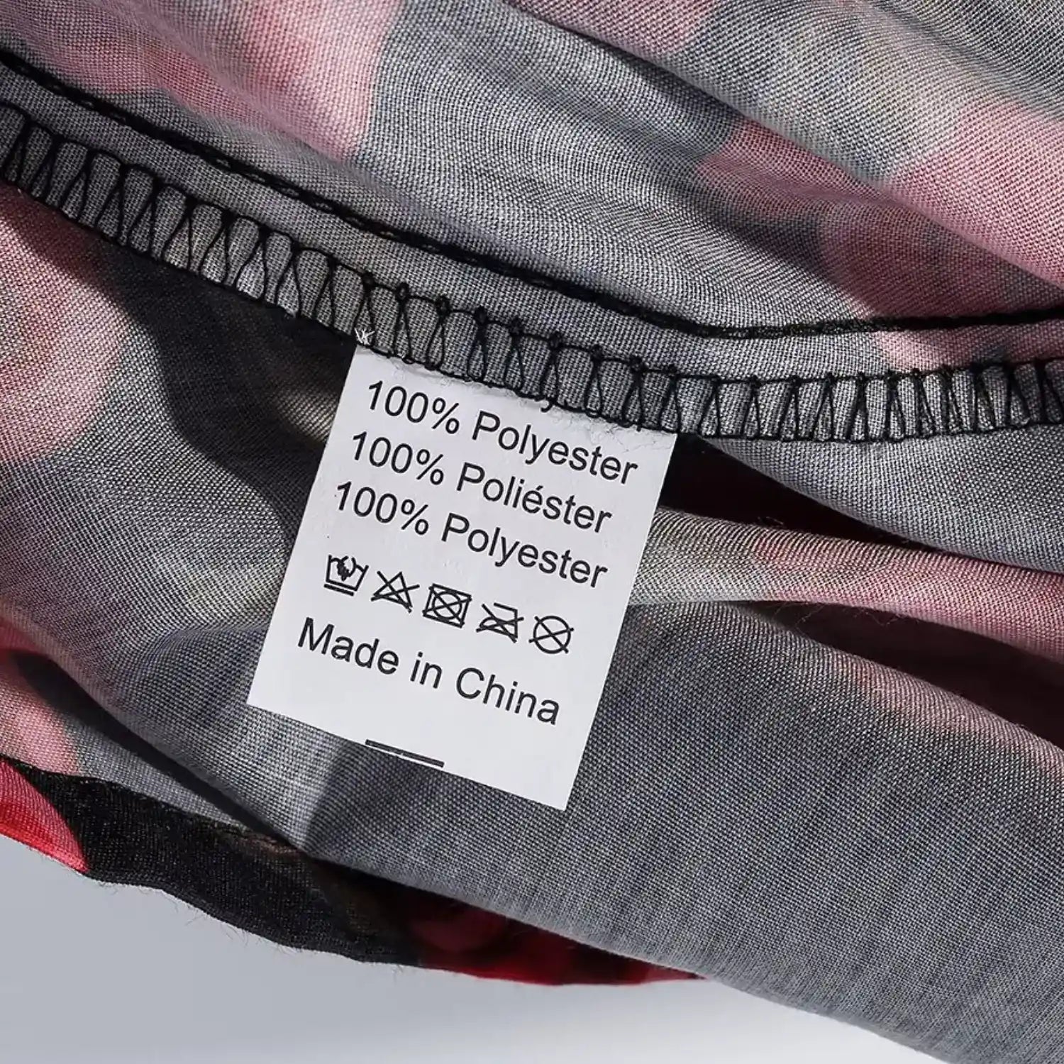 Close‑up of inner clothing label tag