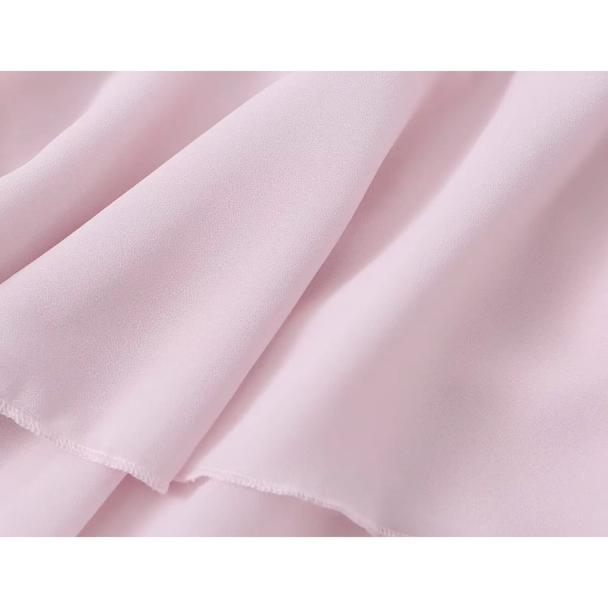 Close-up of soft chiffon fabric drape