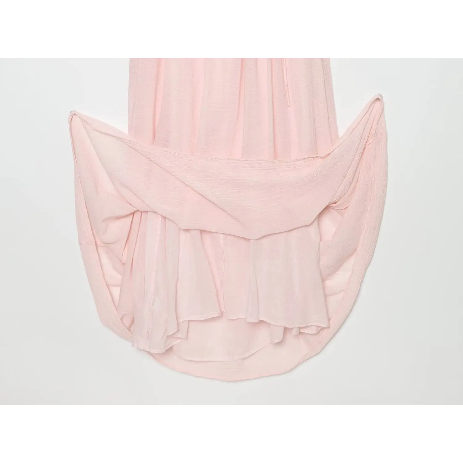 Partial view of inner lining and double layer fabric