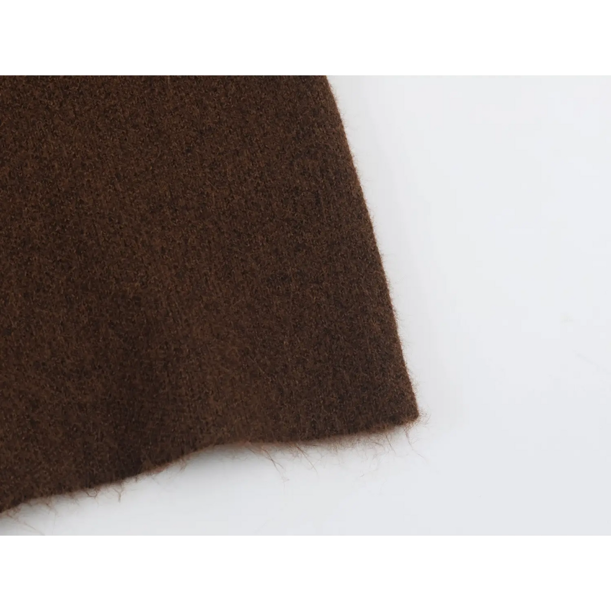 Close-up of hem knit texture