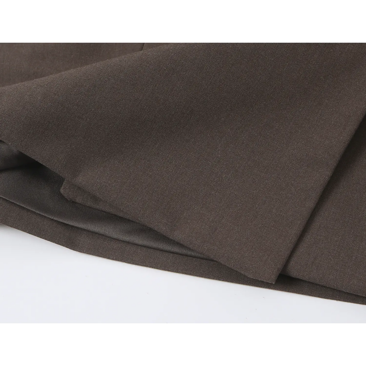 Close-up of suiting fabric and lining