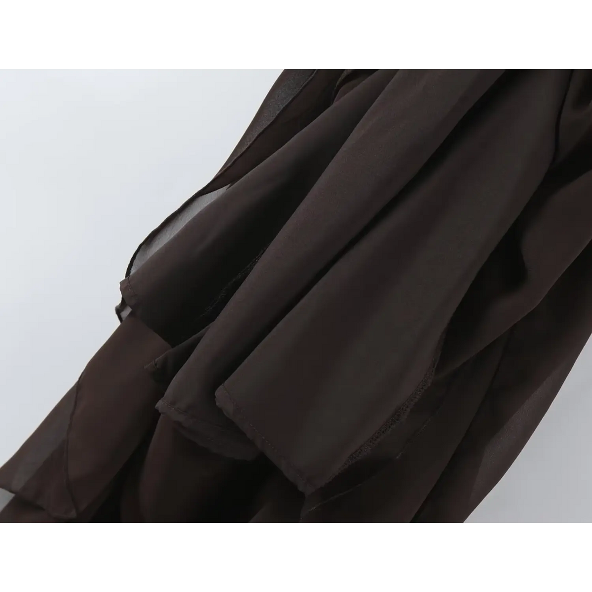 Close-up of skirt lining and layers