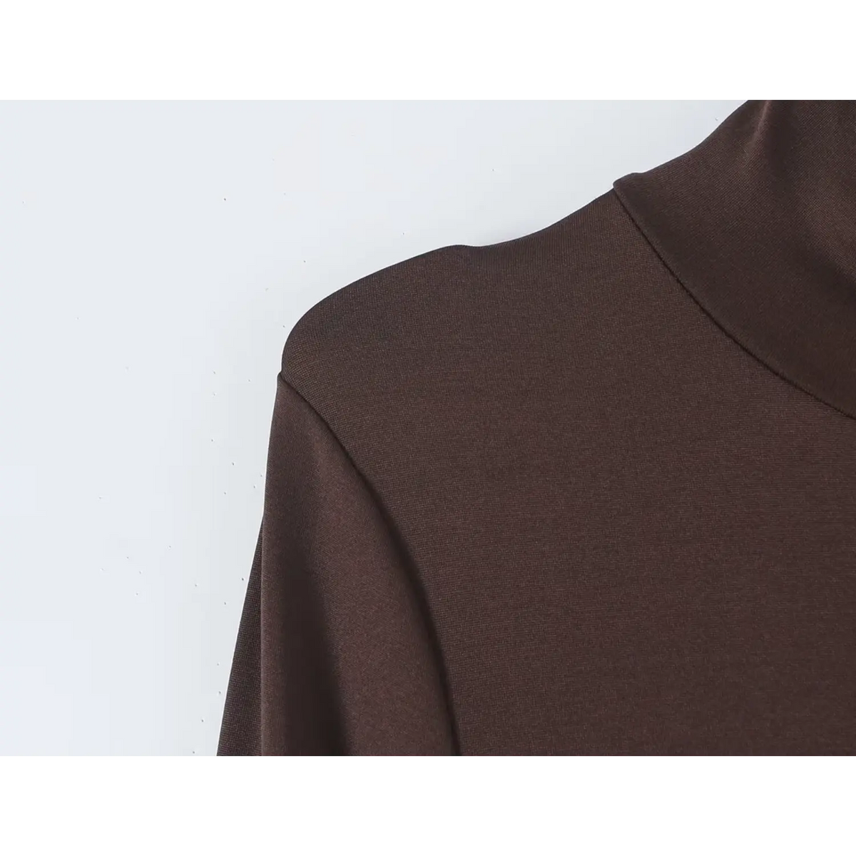 Close-up of shoulder seam detail