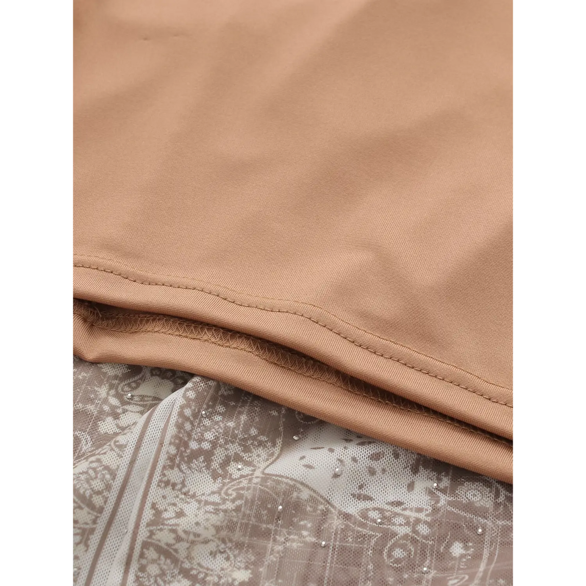 Close‑up of neat stitching on inner lining hem