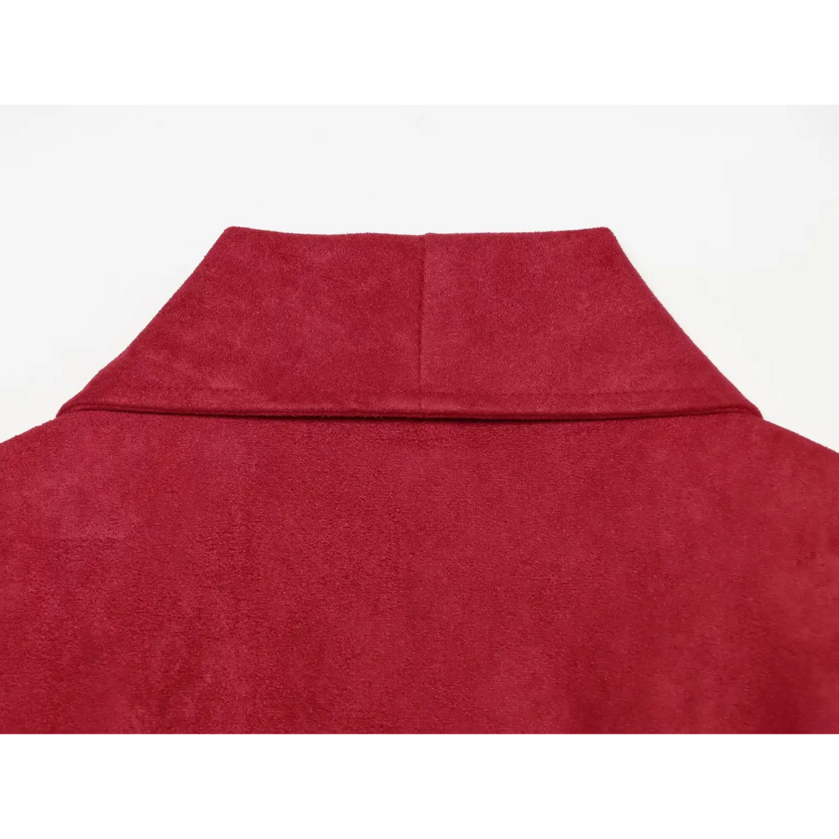Close-up of back collar seam detail