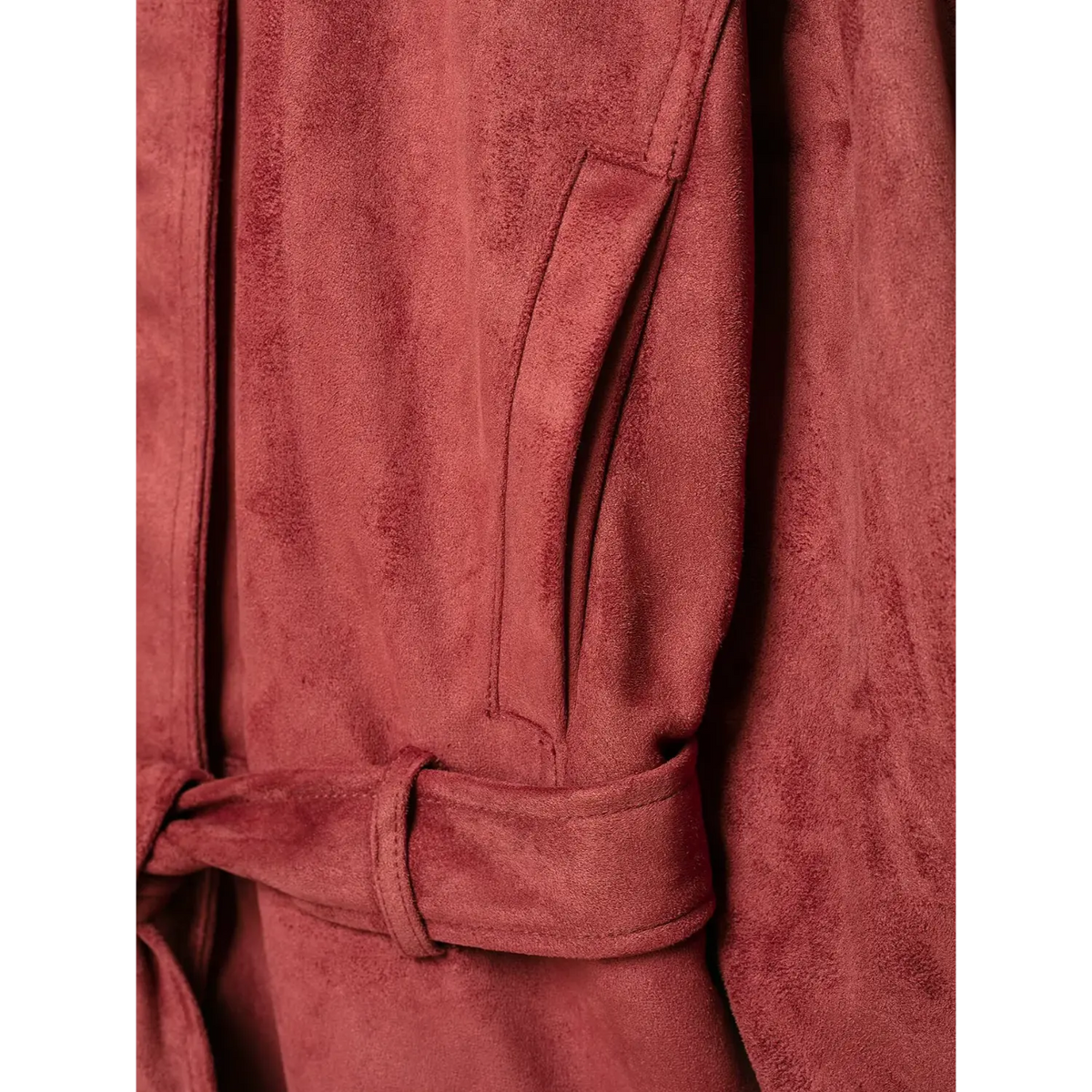 Close-up of side slip pocket and belt loop