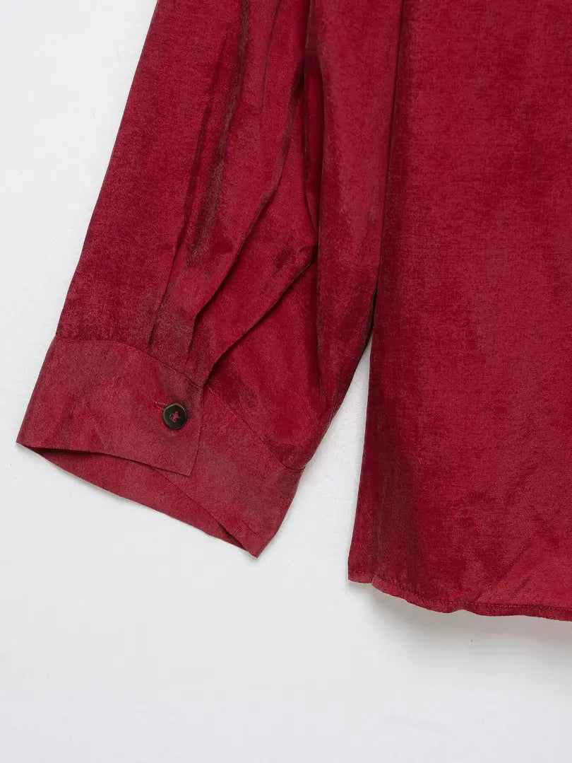 Close-up of button cuff