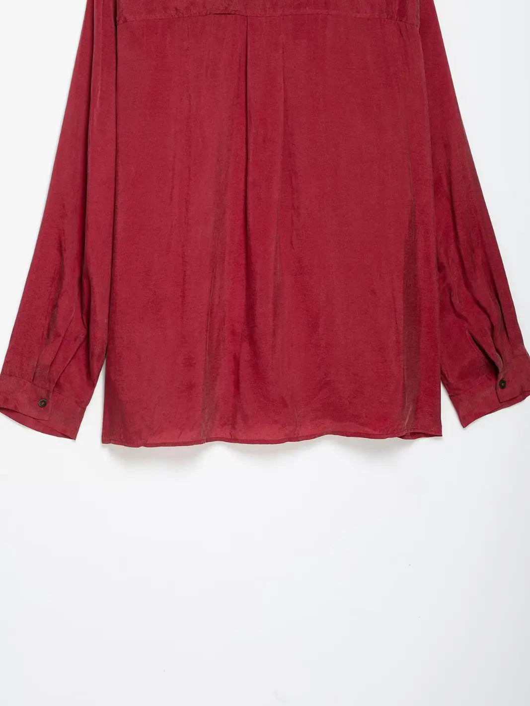 Close-up of back hem