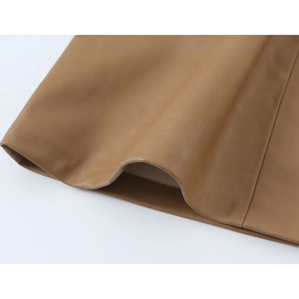 Close-up of skirt hem binding