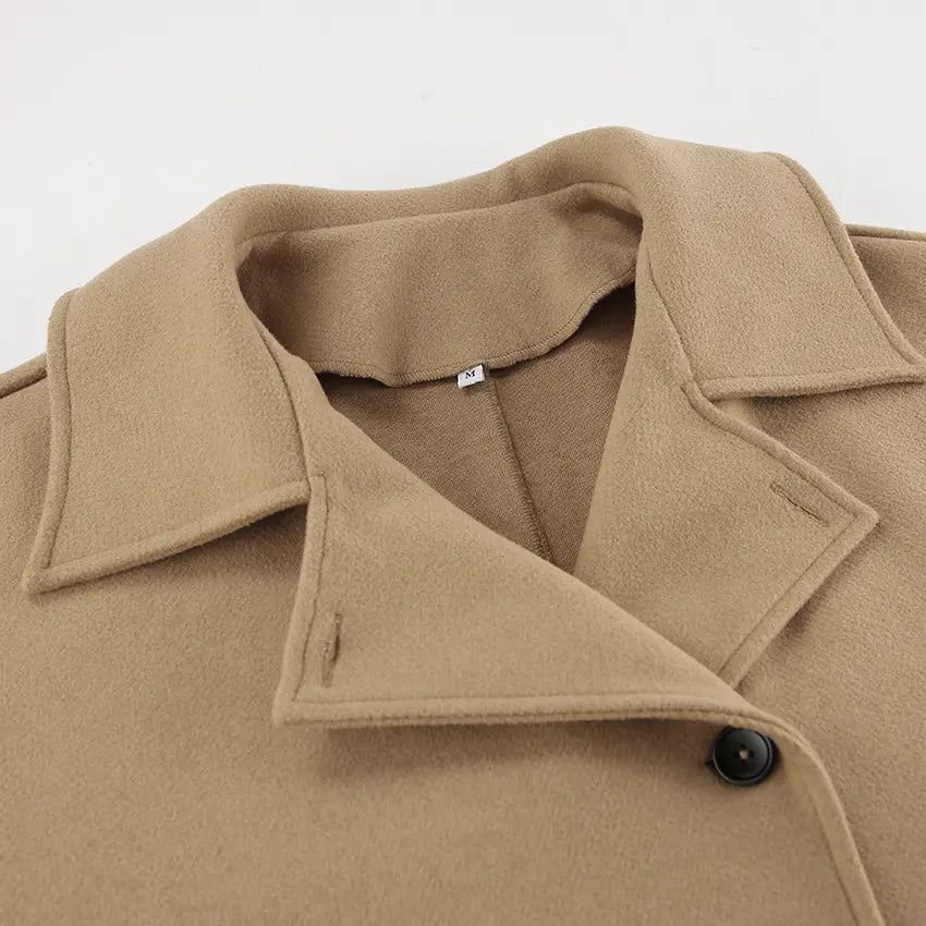 Close-up of collar and button placket