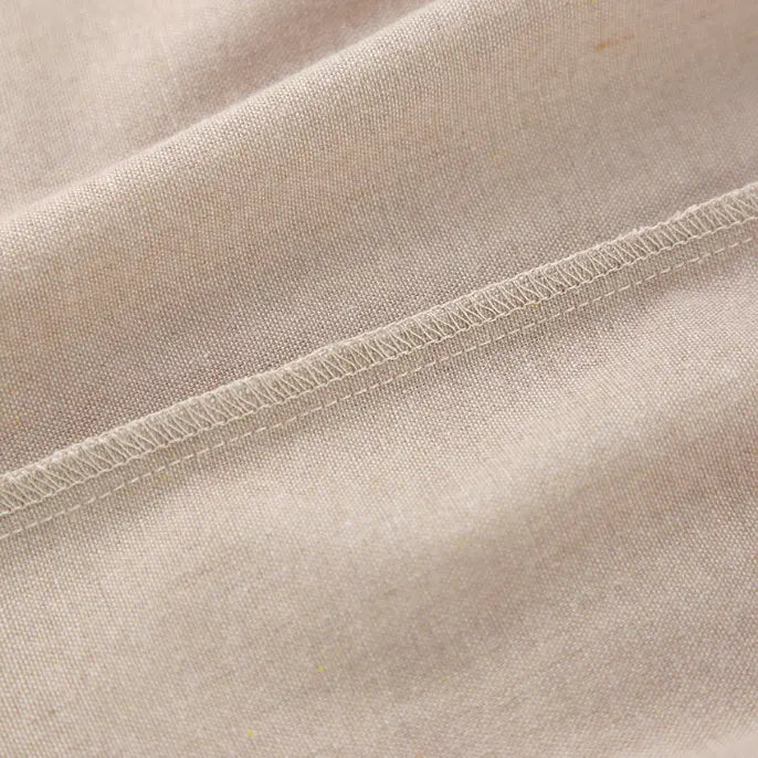 Close-up of hem stitching