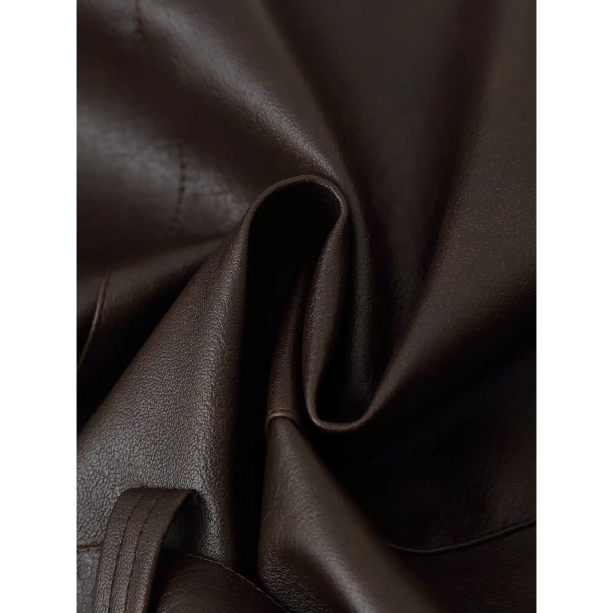 Close-up of PU shell draped texture