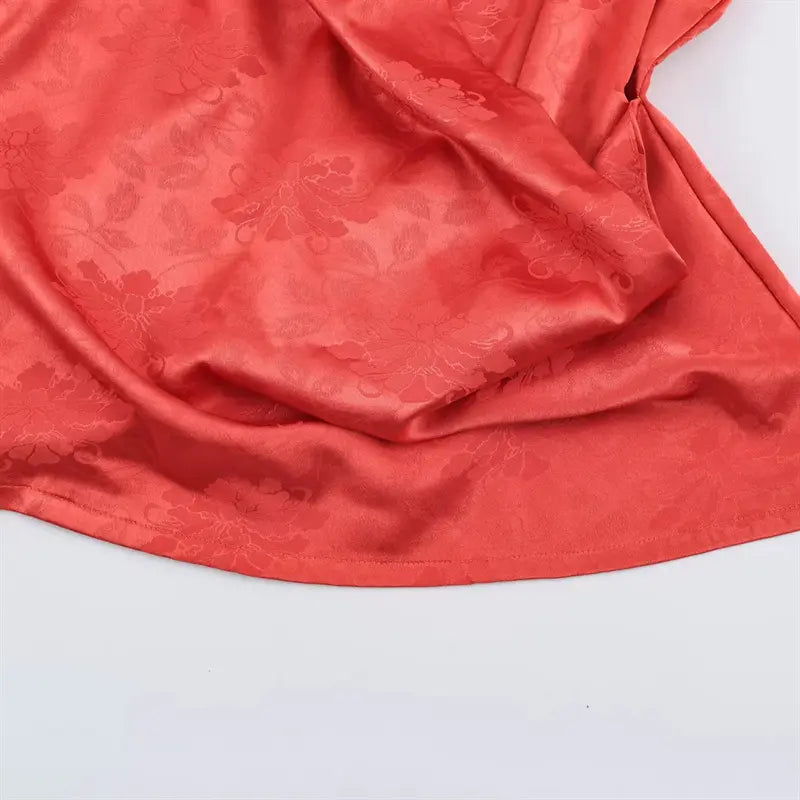 Side wrap tie eyelet hole closeup, adjustable cross front closure for relaxed fit