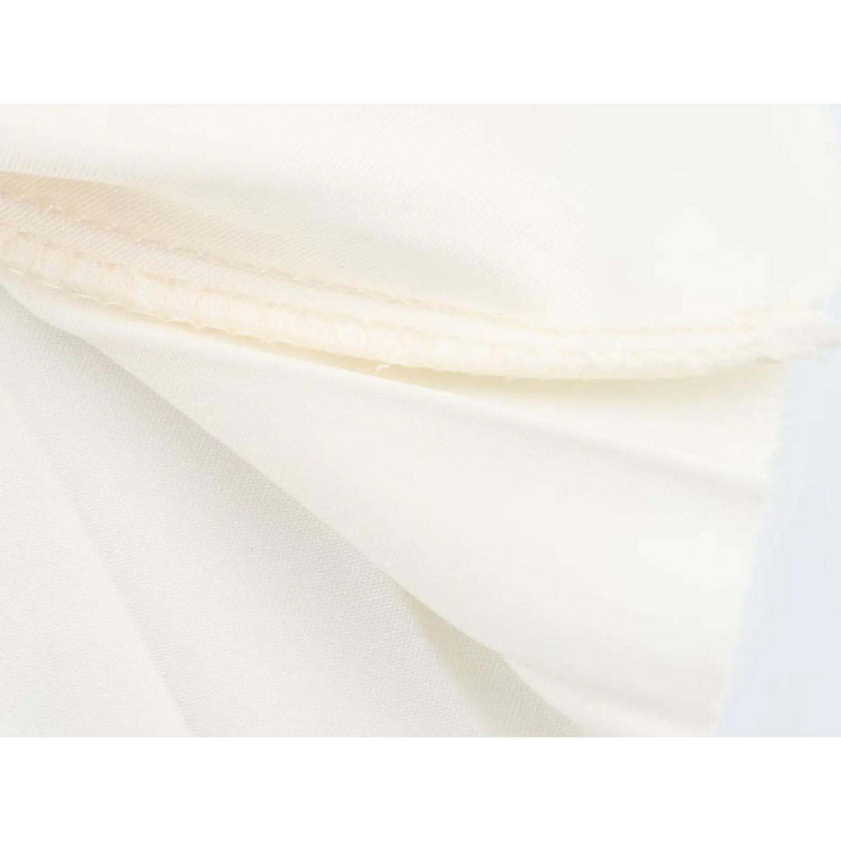 Close-up of hem lining and stitching
