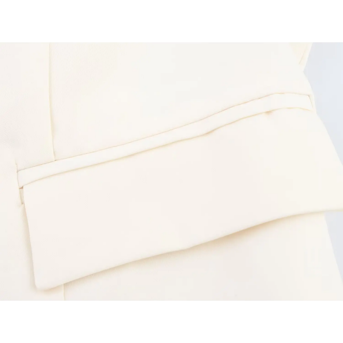 Close-up of decorative pocket flap