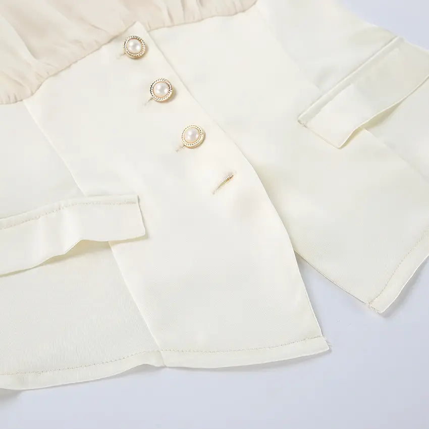 Close-up of fitted waist panel