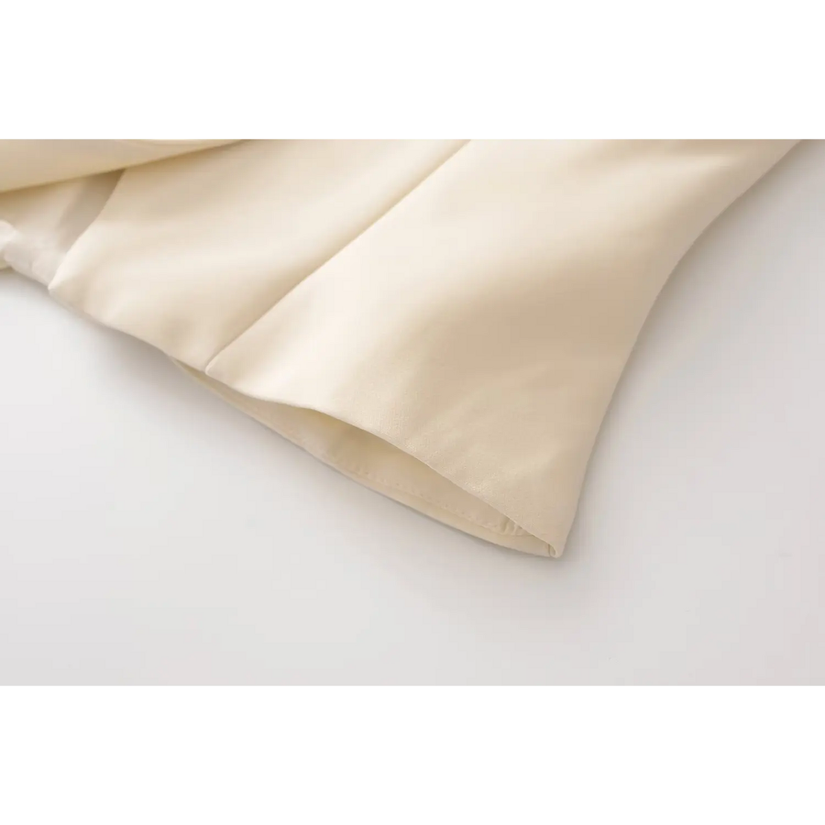 Close-up of hem stitching detail