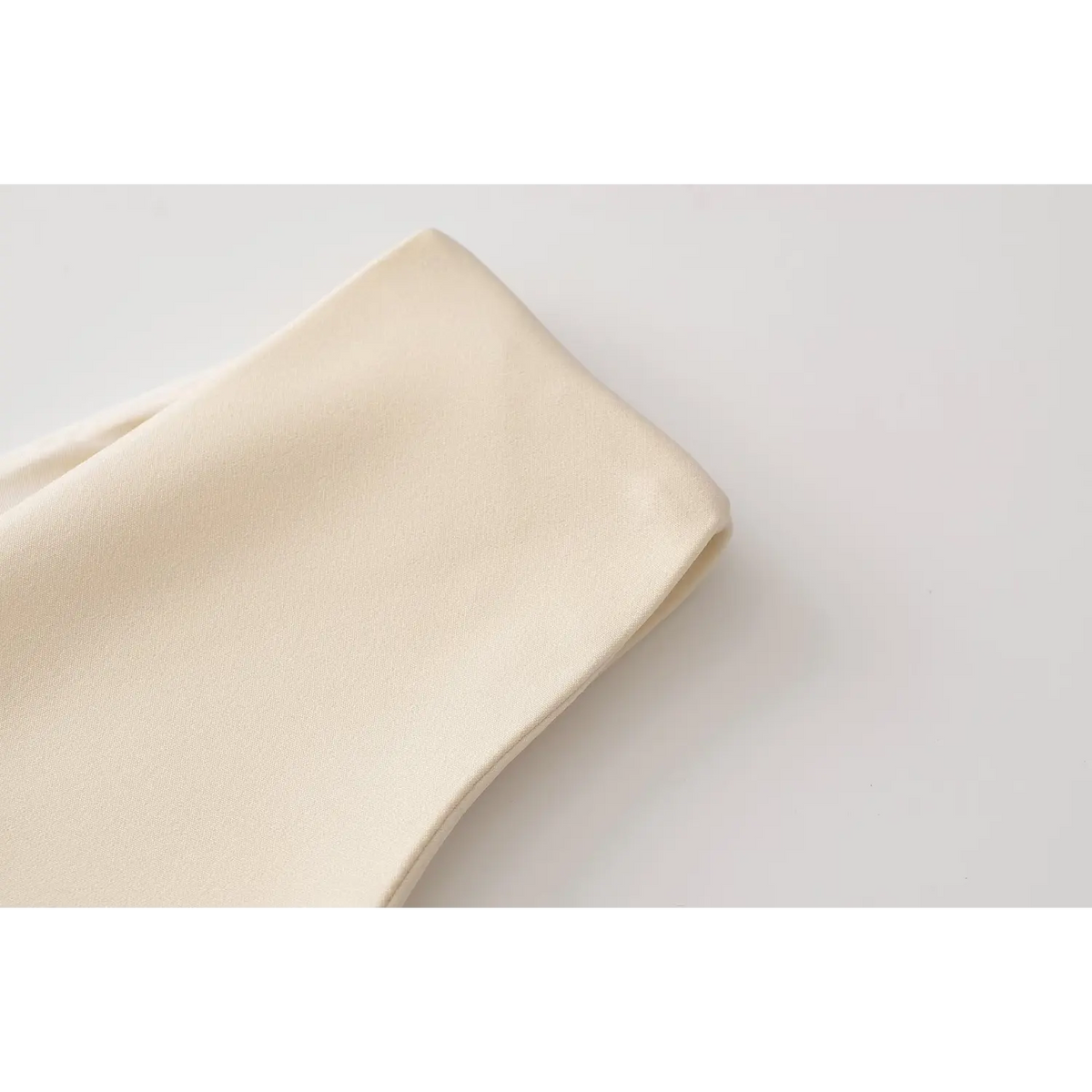 Close-up of shoulder strap stitching