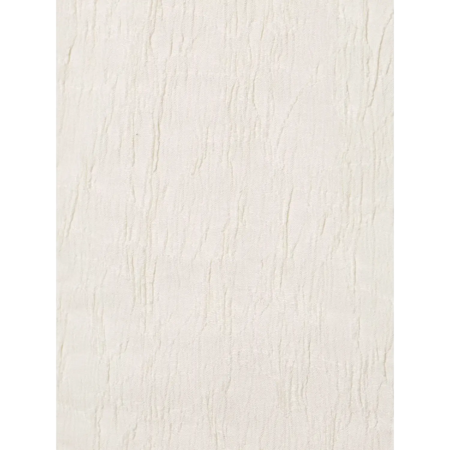 Extreme close‑up texture shot of crinkled cream woven fabric for halter top