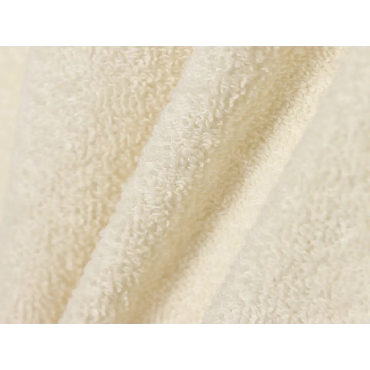 Macro close of soft loop terry toweling knit fabric texture