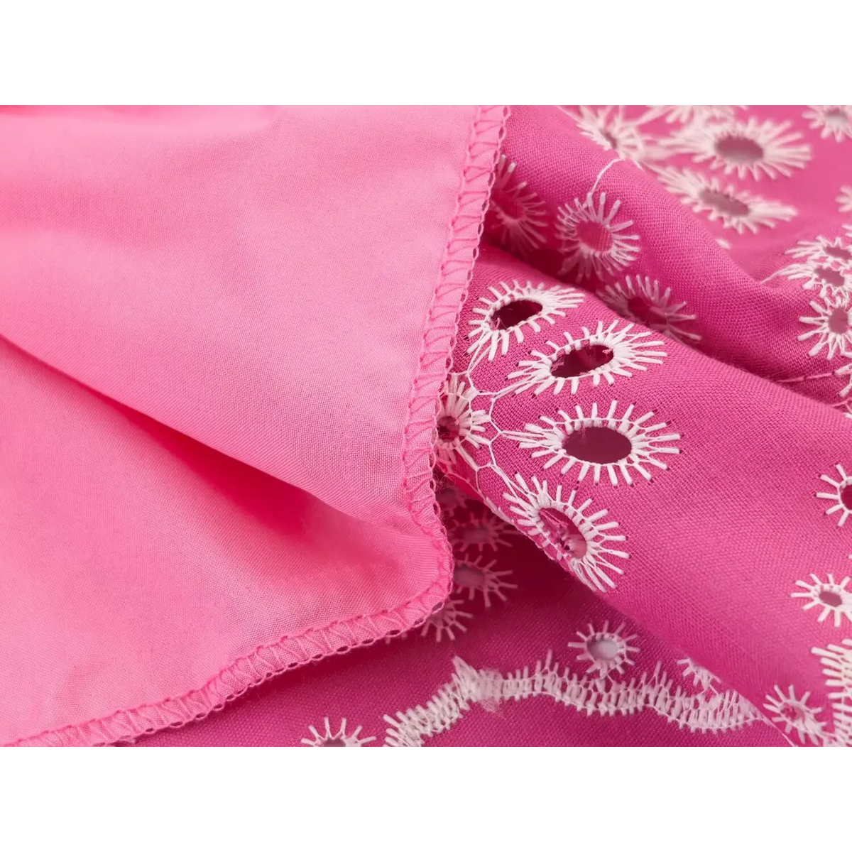 Close-up of hem lining and binding