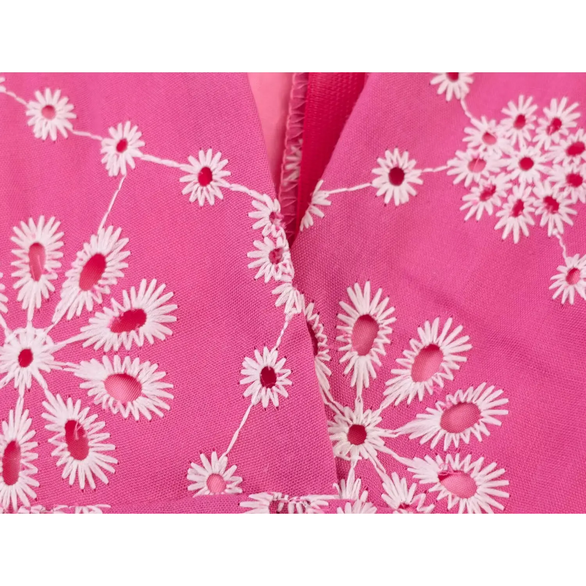 Close-up of back invisible zipper