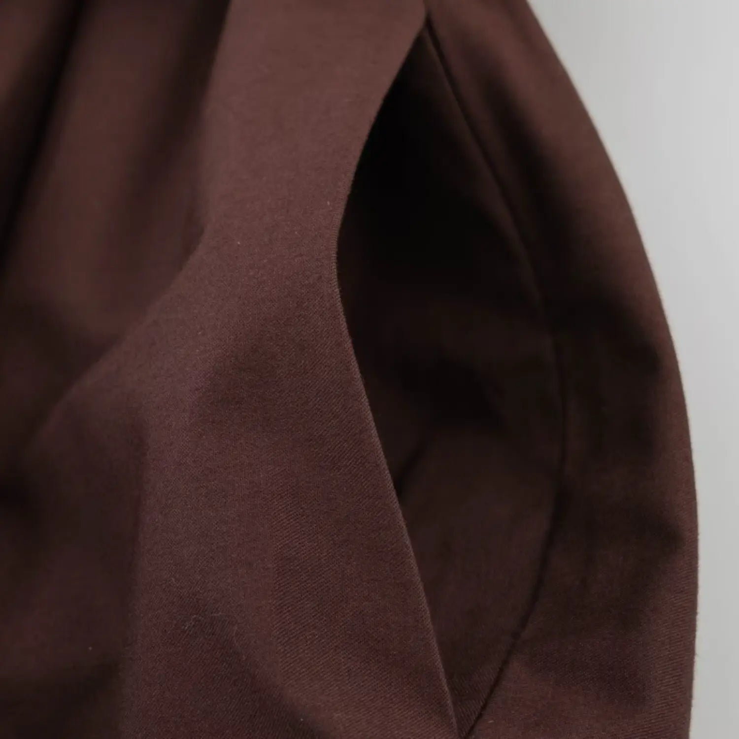Partial inner view of wrap bodice fabric