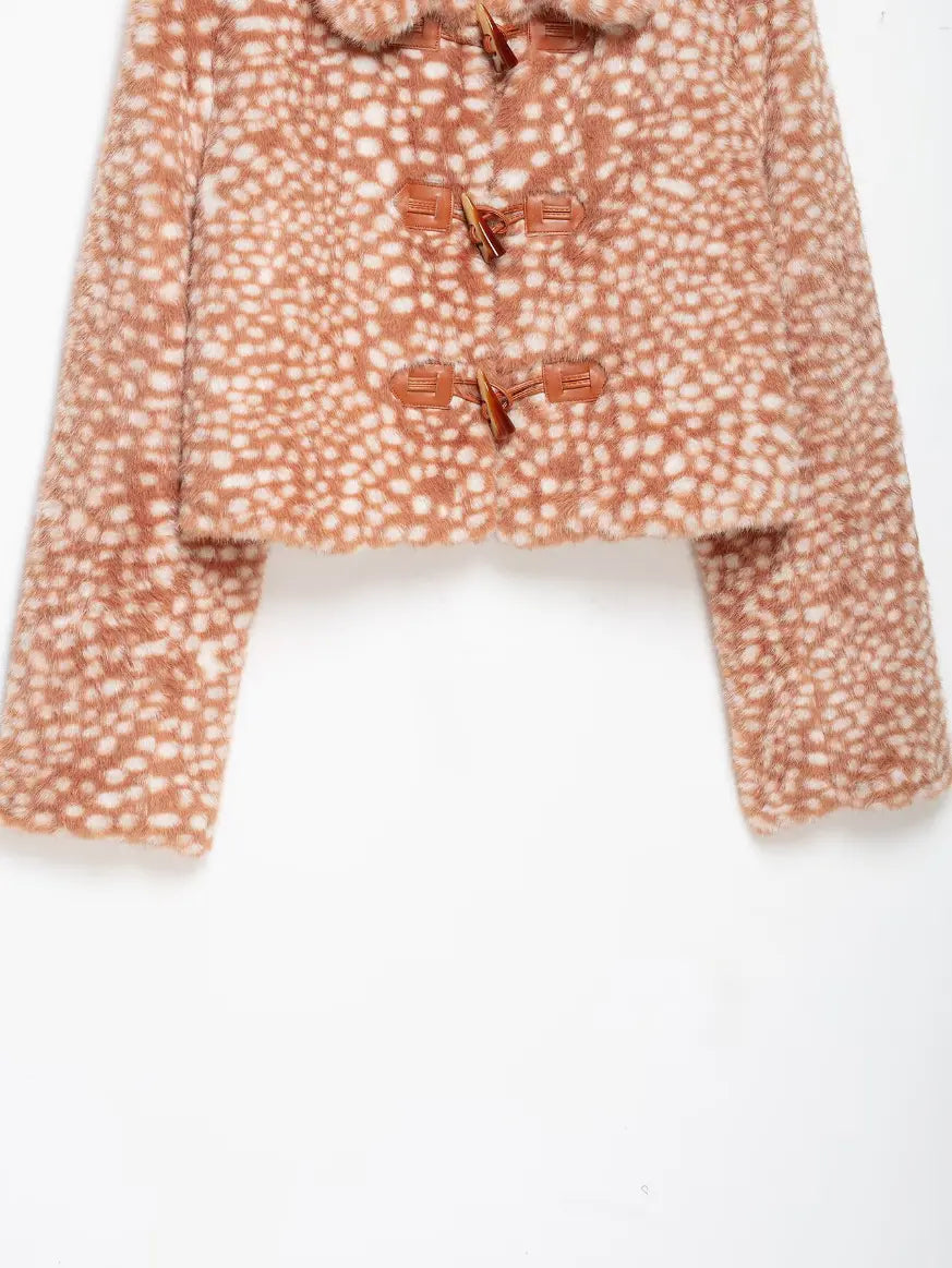 Flat lay of toggle front placket