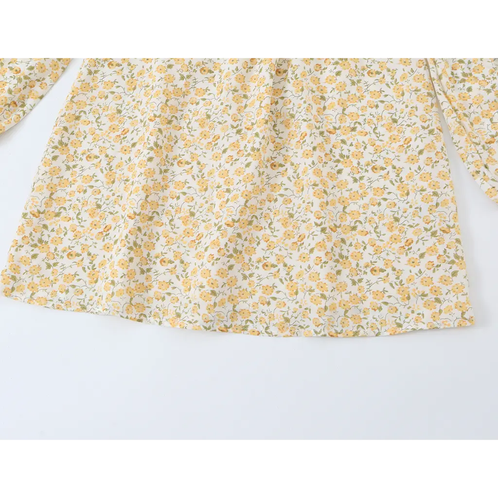 Close-up of gathered mini skirt hem