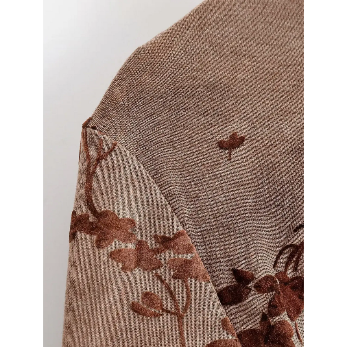 Close-up of shoulder seam detail