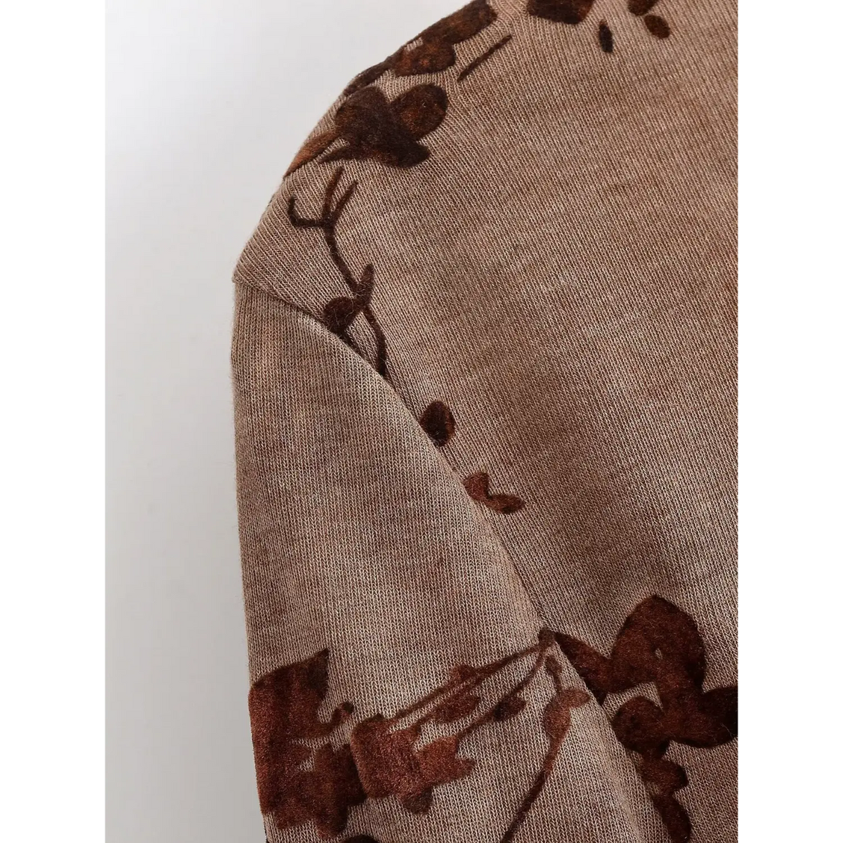 Close-up of shoulder seam detail