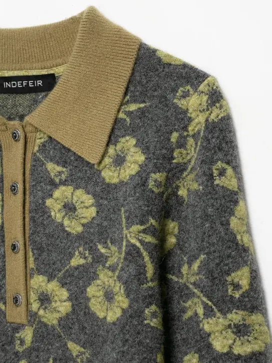 Close-up of collar and shoulder seam
