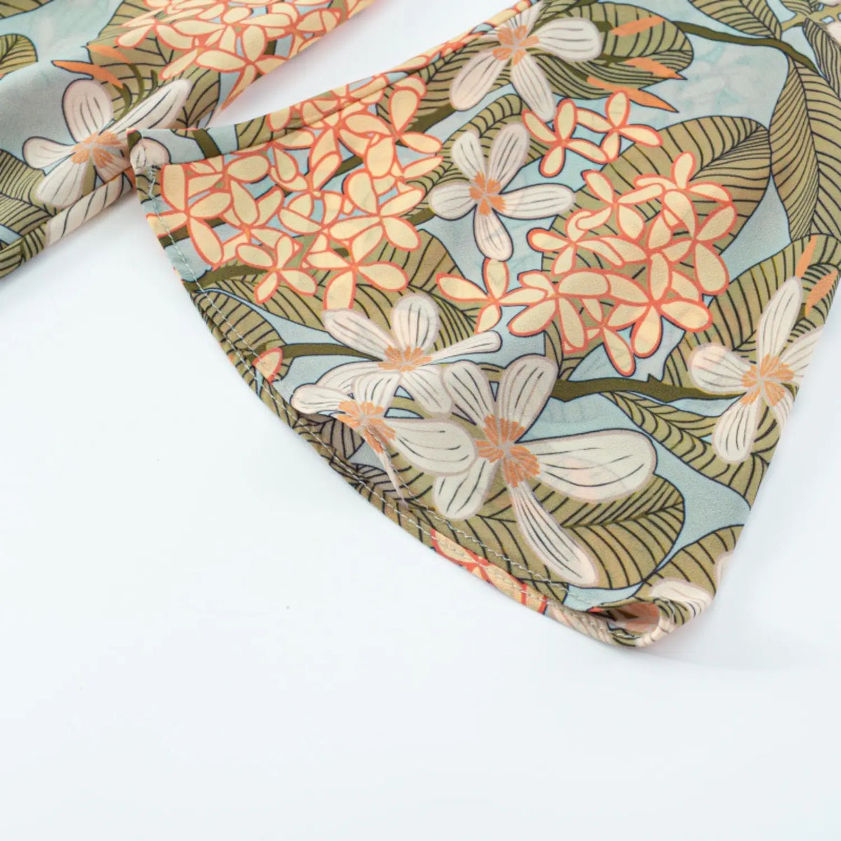 Close-up of bell sleeve cuff