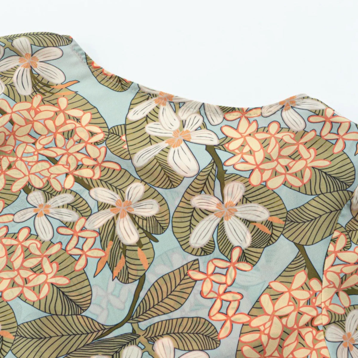 Close-up of floral print texture