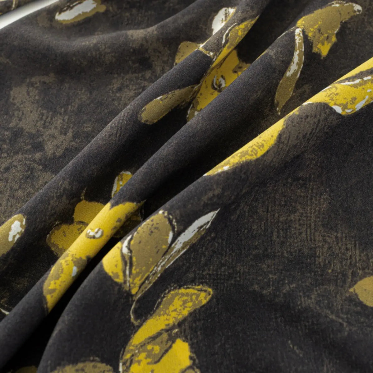 Close-up of floral print fabric texture