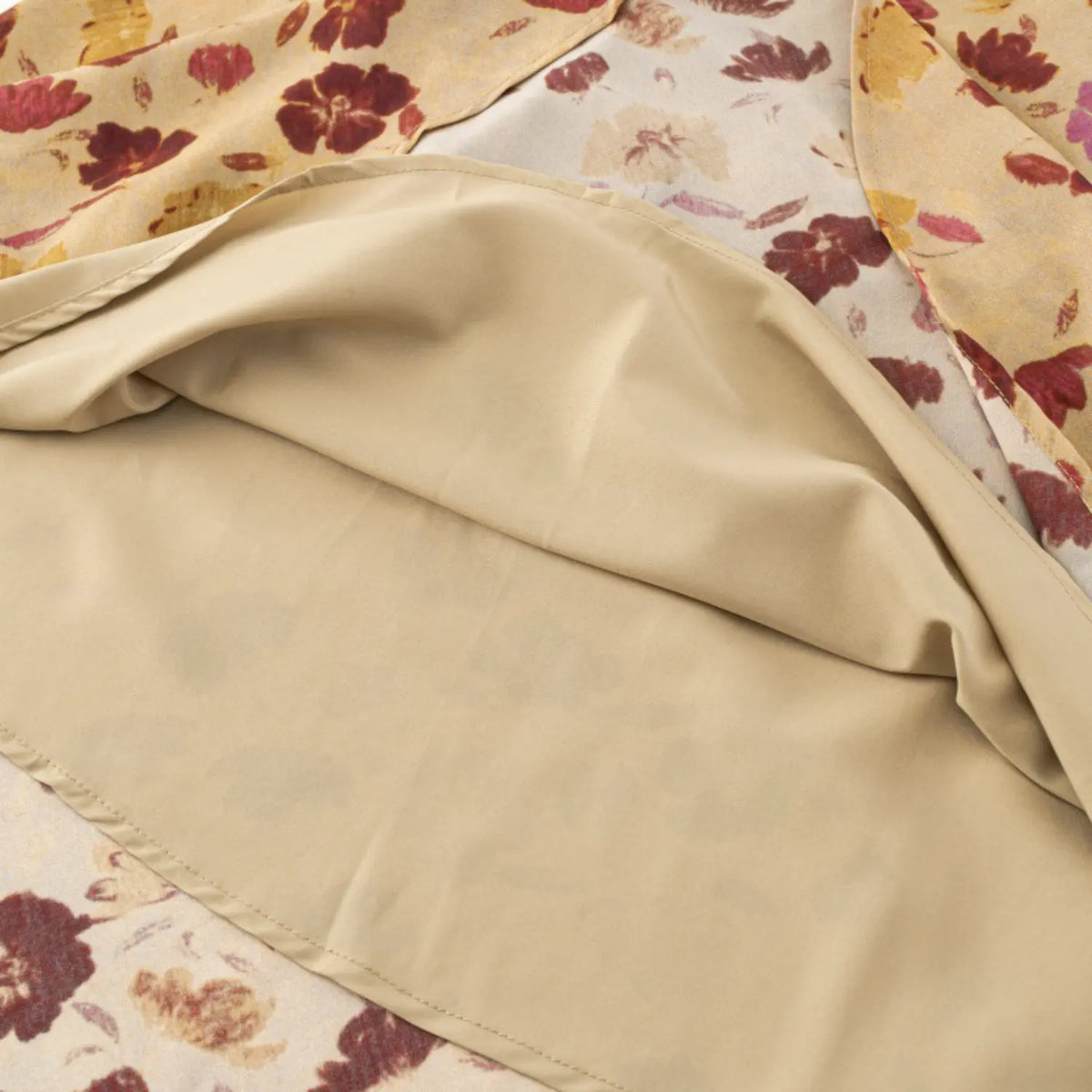 Close-up of lining fabric