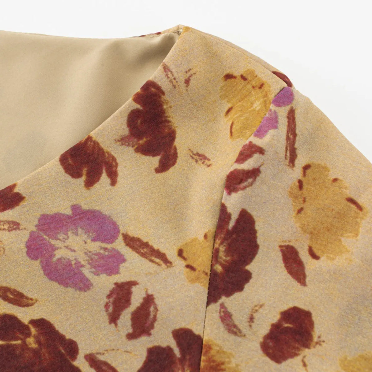 Close-up of shoulder seam detail